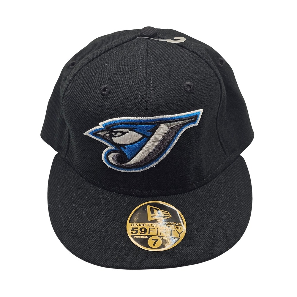 Toronto Blue Jays New Era 59FIFTY Wool Fitted Hat 7 Y2K Deadstock MLB Authentic